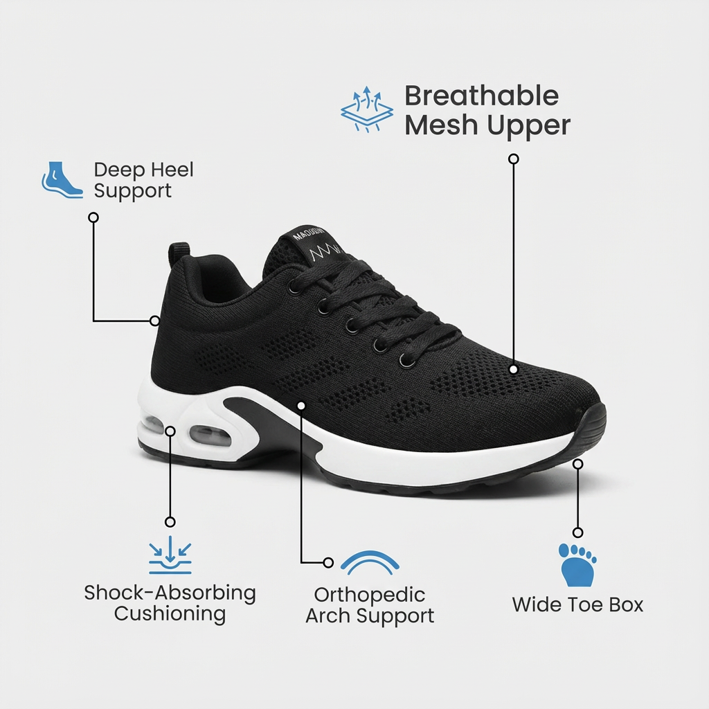 Orthora Pro – 12-Hour Shift Shoes for All-Day Foot, Knee &amp; Back Pain Relief (BOGO) (Copy)
