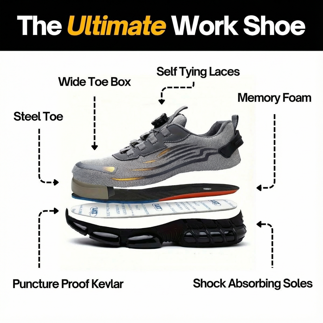 Healthy &amp; Protective Steel Toe Sneakers