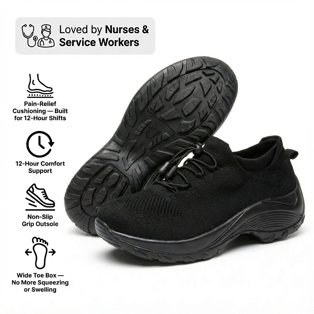 ShiftPro – 12-Hour Shift Shoes for All-Day Foot, Knee &amp; Back Pain Relief