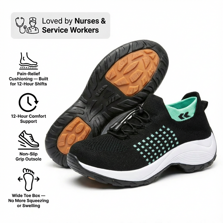 ShiftPro – 12-Hour Shift Shoes for All-Day Foot, Knee &amp; Back Pain Relief