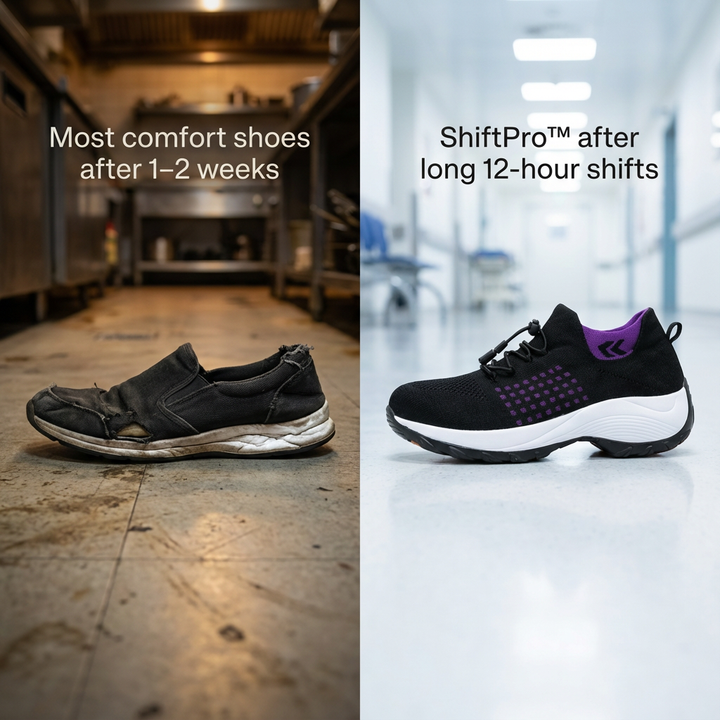 ShiftPro – 12-Hour Comfort Shoes for Heel &amp; Plantar Fasciitis Relief